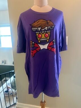 Johnny Cupcakes Purple Logo Tee with White Print